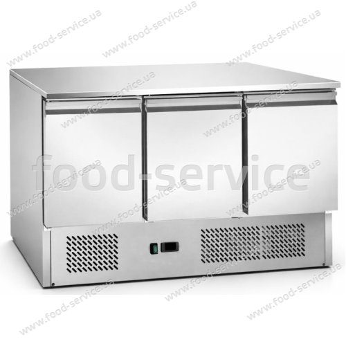 Стіл холодильний Hurakan HKN-GNL3TNS 3-х дверний з нижнім розміщенням агрегату